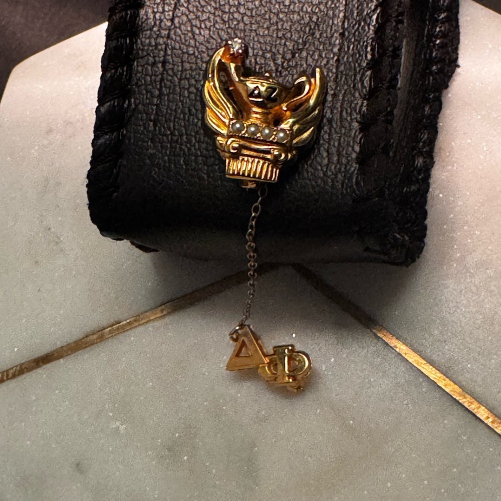 Women’s Brooch with Alpha Omega Gold Accent